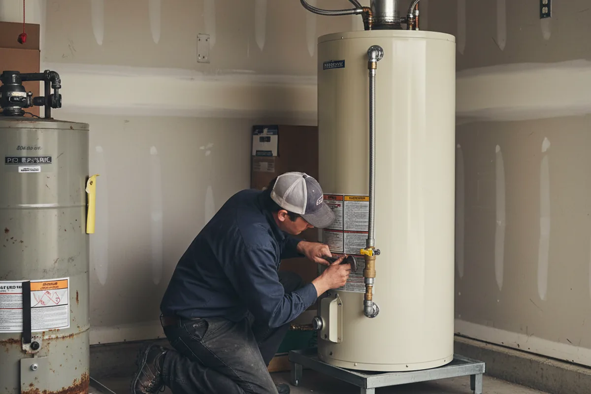 Water heater and shutoff valve replacement in Lake Helen